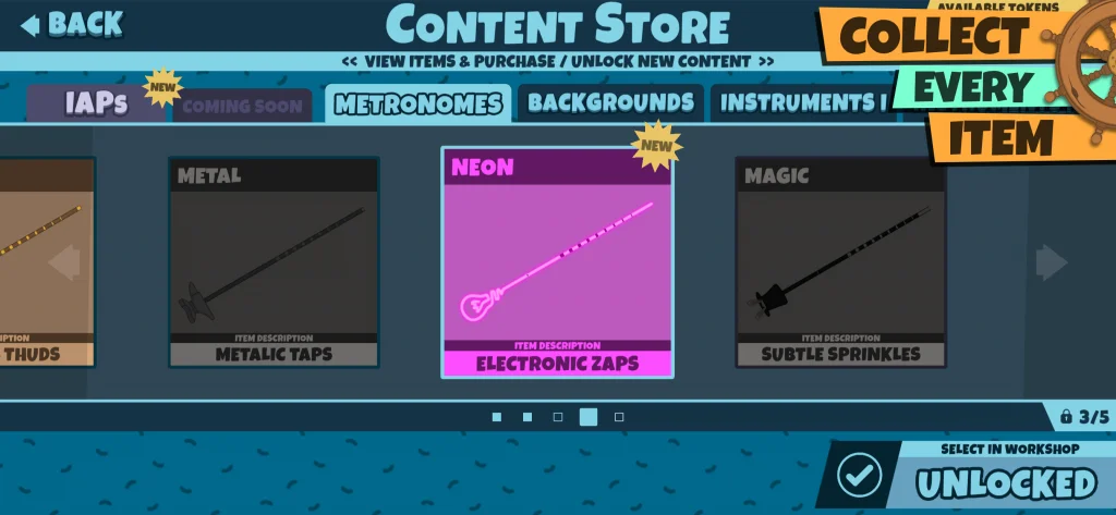 BeatRepeat_Screenshot_CollectEveryItem Screenshot for the game 'Beat Repeat'